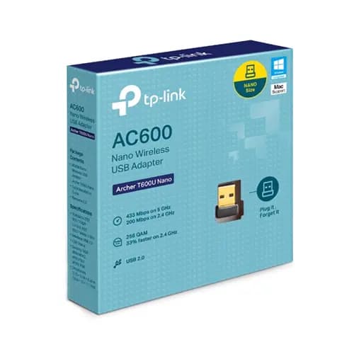 Adaptador Tp-link Inalámbrico Nano AC600