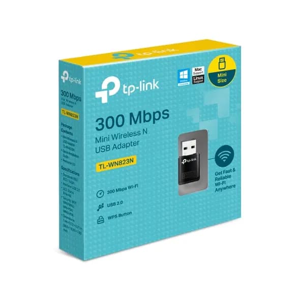 Adaptador Tp-link mini Inalámbrico 300 Mbps