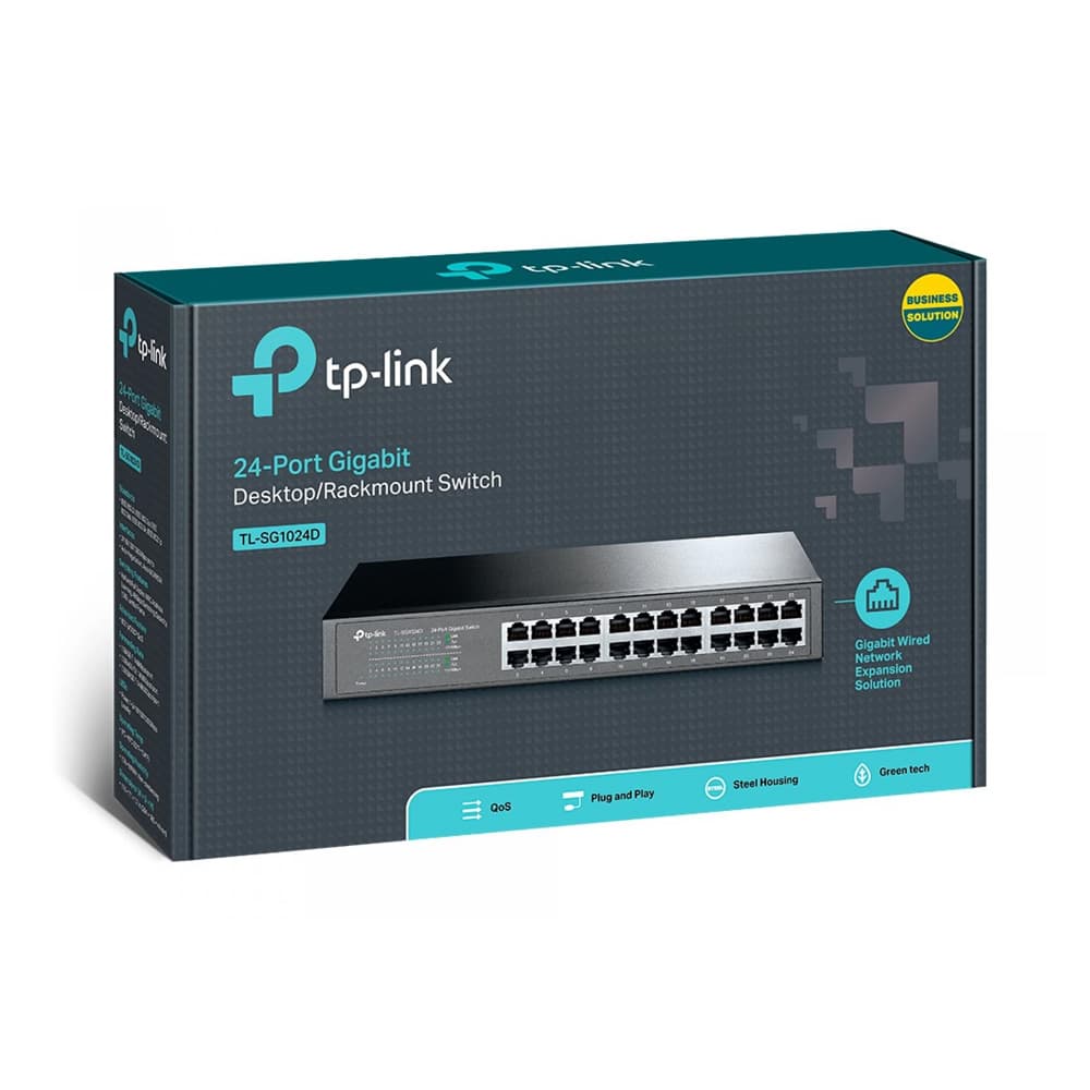 Switch Gigabit 24 puertos montaje en escritorio / rack - Imagen 1